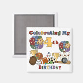 スポーツ熱狂する第4期Tシャツとギフト向け マグネット (正面/裏面)