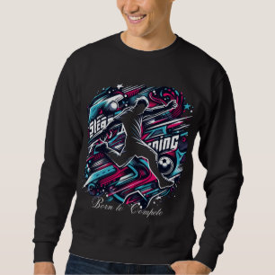 スポーツ生まれTシャツを競う – スポーツ競技カスタム選手 スウェットシャツ