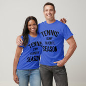 スポーツ用のテニスは私のお気に入りのシーズンです レトロ Tシャツ (ユニセックス)