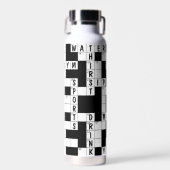 スポーツ用クロスワードパズル ウォーターボトル (正面)