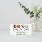 スポーツ用ベビーシャワー本ベビーカード エンクロージャーカード (スタンド正面)