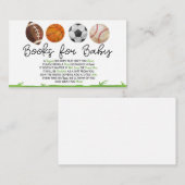 スポーツ用ベビーシャワー本ベビーカード エンクロージャーカード (正面/裏面)