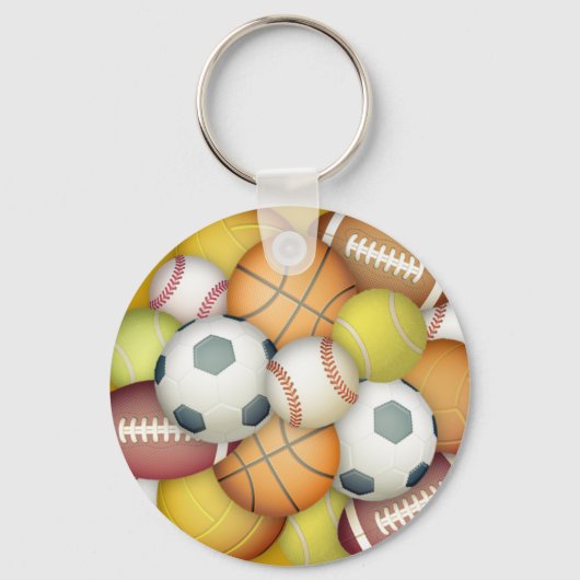 スポーツ用ボール キーホルダー (正面)