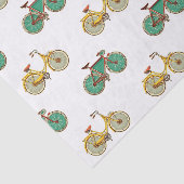 スポーツ用ヴィンテージ自転車。レトロバイクパターン 薄葉紙 (詳細)