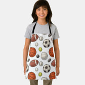 スポーツ用品パターン エプロン (インサイチュ)