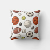スポーツ用品パターン クッション (正面)