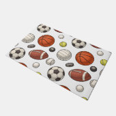 スポーツ用品パターン ドアマット (アングル)