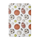 スポーツ用品パターン バスマット (正面縦)