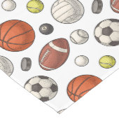 スポーツ用品パターン ミディアムテーブルランナー (コーナー)