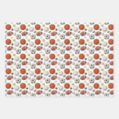 スポーツ用品パターン ラッピングペーパーシート (正面3)