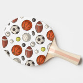 スポーツ用品パターン 卓球ラケット (横)