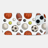 スポーツ用品パターン Case-Mate iPhoneケース (裏面 (横))