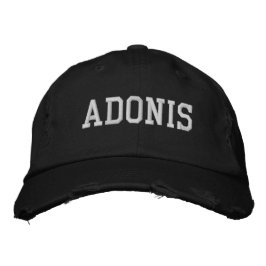 スポーツ用品 ゴルフ 野球 ADONIS 刺繍入りキャップ
