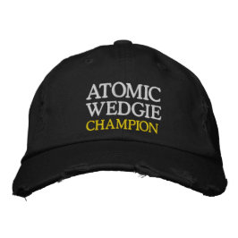 スポーツ用品 学校のゲーム ATOMIC WEDGIE CHAMP 刺繍入りキャップ