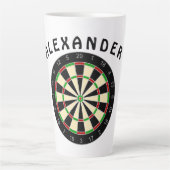 スポーツ用品 – Dartboard 1 カフェラテマグ (正面)