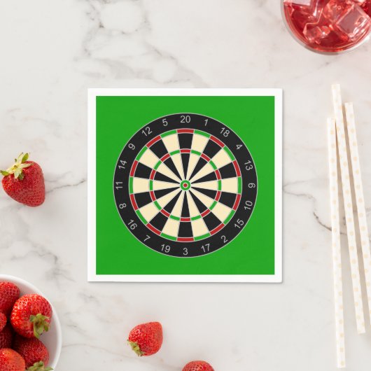 スポーツ用品 – Dartboard 1 スタンダードカクテルナプキン (インサイチュ)