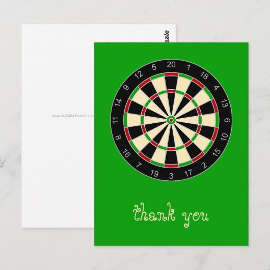スポーツ用品 – Dartboard 1 ポストカード (正面/裏面)