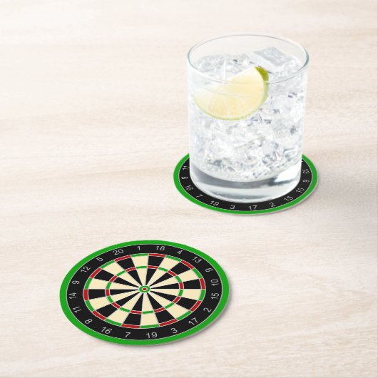 スポーツ用品 – Dartboard 1 ラウンドペーパーコースター (インサイチュ)
