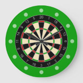 スポーツ用品 – Dartboard 1 ラージ壁時計 (正面)