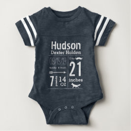 スポーツ男の赤ちゃん誕生レコードLil'男の口ひげ ベビーボディスーツ