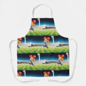 スポーツ界のキュートなチアリーダー エプロン (正面)