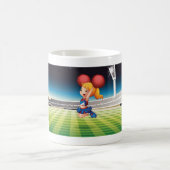 スポーツ界のキュートなチアリーダー コーヒーマグカップ (中央)