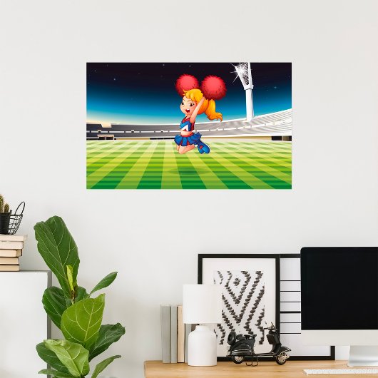 スポーツ界のキュートなチアリーダー ポスター