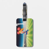 スポーツ界のキュートなチアリーダー ラゲッジタグ (裏面縦)