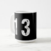 スポーツ番号13 コーヒーマグカップ (正面左)