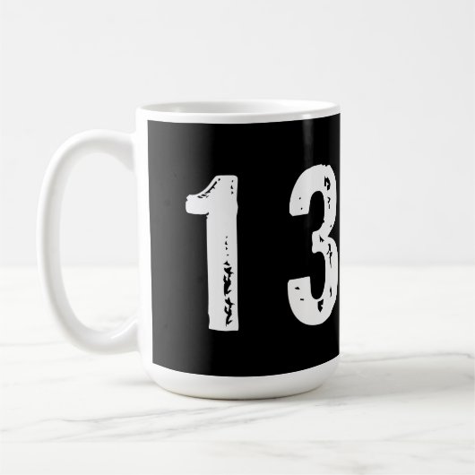 スポーツ番号13 コーヒーマグカップ (左)