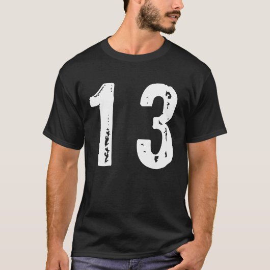スポーツ番号13 Tシャツ (正面)