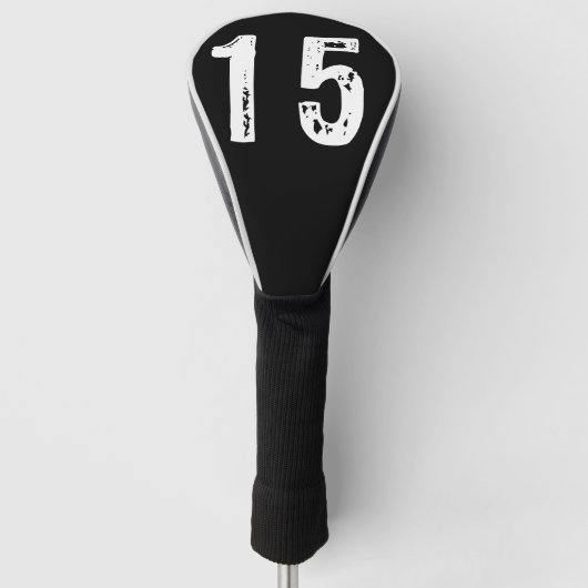 スポーツ番号15 ゴルフヘッドカバー (正面)