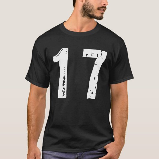 スポーツ番号17 Tシャツ (正面)