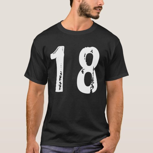 スポーツ番号18 Tシャツ (正面)