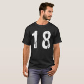 スポーツ番号18 Tシャツ (正面フル)