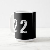 スポーツ番号22 コーヒーマグカップ (正面左)