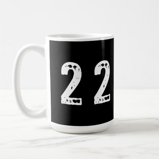 スポーツ番号22 コーヒーマグカップ (左)