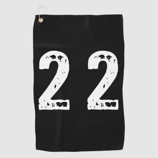 スポーツ番号22 ゴルフタオル (正面)