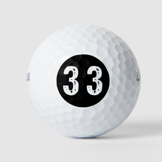 スポーツ番号33 ゴルフボール (正面)