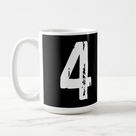 スポーツ番号4 コーヒーマグカップ (左)