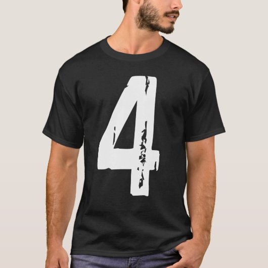 スポーツ番号4 Tシャツ (正面)