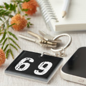 スポーツ番号69 キーホルダー (正面右)