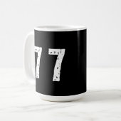 スポーツ番号77 コーヒーマグカップ (正面左)