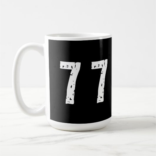 スポーツ番号77 コーヒーマグカップ (左)