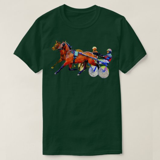 スポーツ競馬とハーネスレースTシャツTシャツ Tシャツ (デザイン正面)