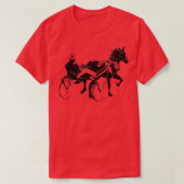 スポーツ競馬ハーネ競走用ギフト Tシャツ (デザイン正面)