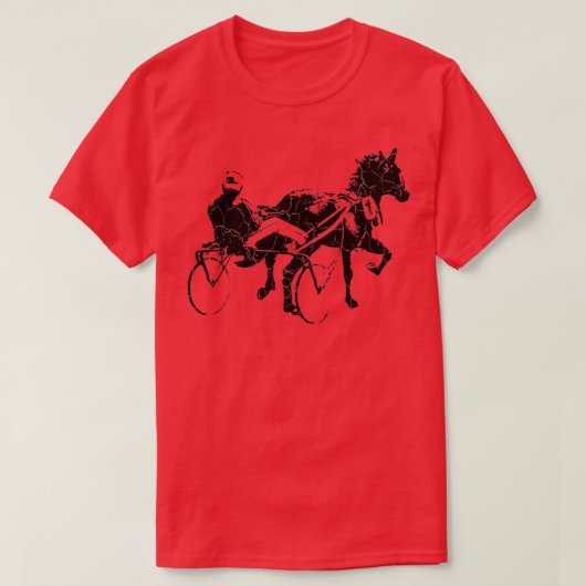 スポーツ競馬ハーネ競走用ギフト Tシャツ (デザイン正面)