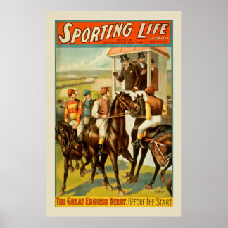 スポーツ競馬ヴィンテージポスター ポスター