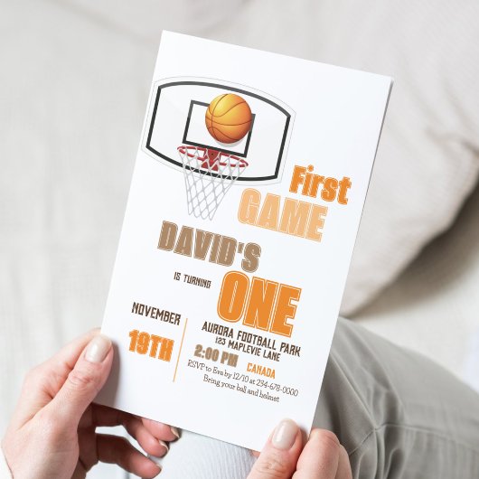 スポーツ第1ゲームボーイ1歳誕生日 招待状