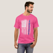 スポーツ米国国旗の水球 Tシャツ (正面フル)